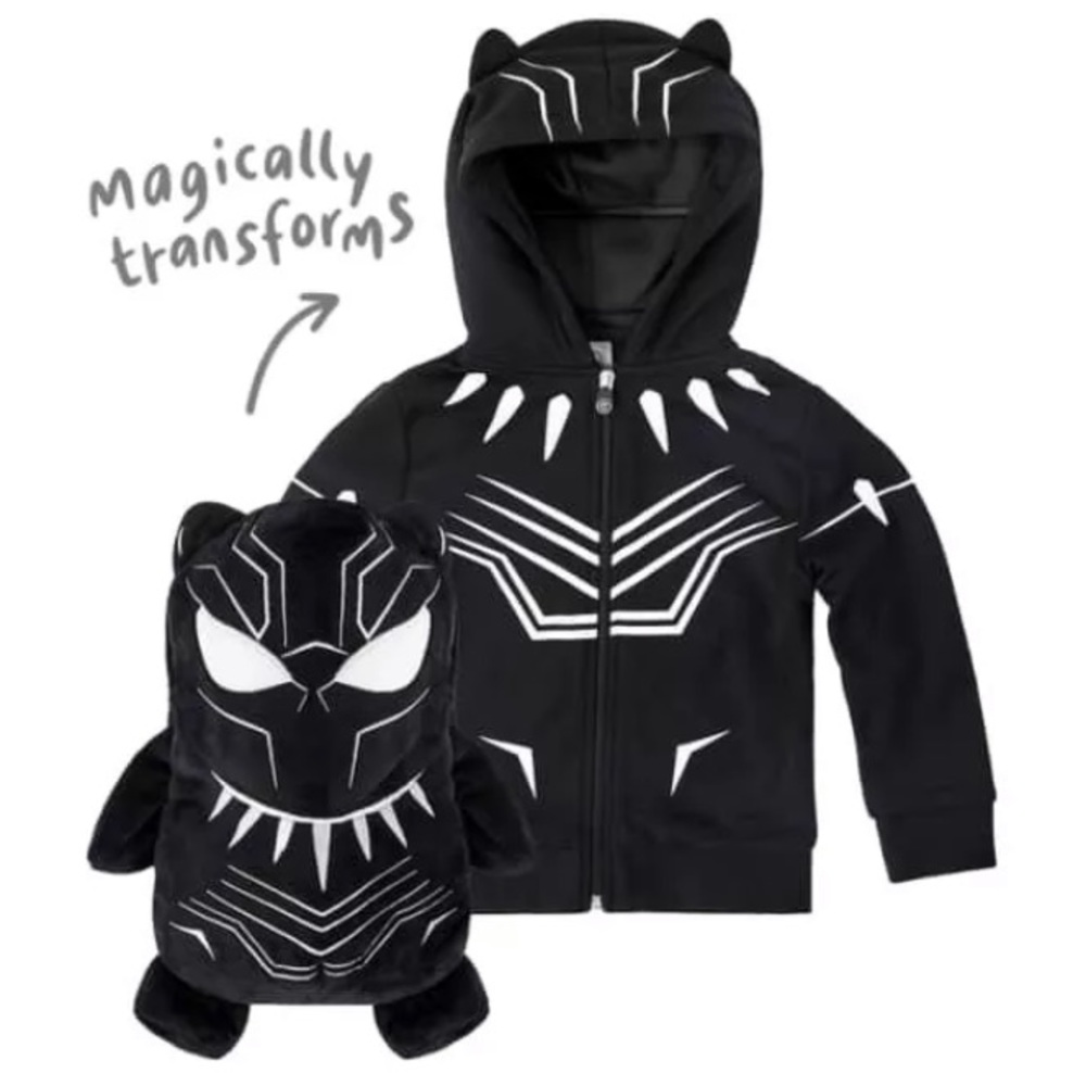 Marvel Cubcoats Black Panther Transforming Hoodie!